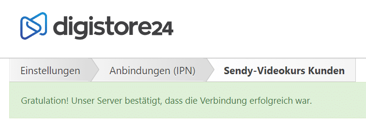 Sendy E-Mail-Marketing mit Digistore24 verbinden 12 digistore24 ipn verbindung erfolgreich
